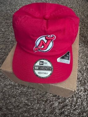 New Jersey Devils New Era Red Adjustable 19TWENTY Cap SnapBack Hat